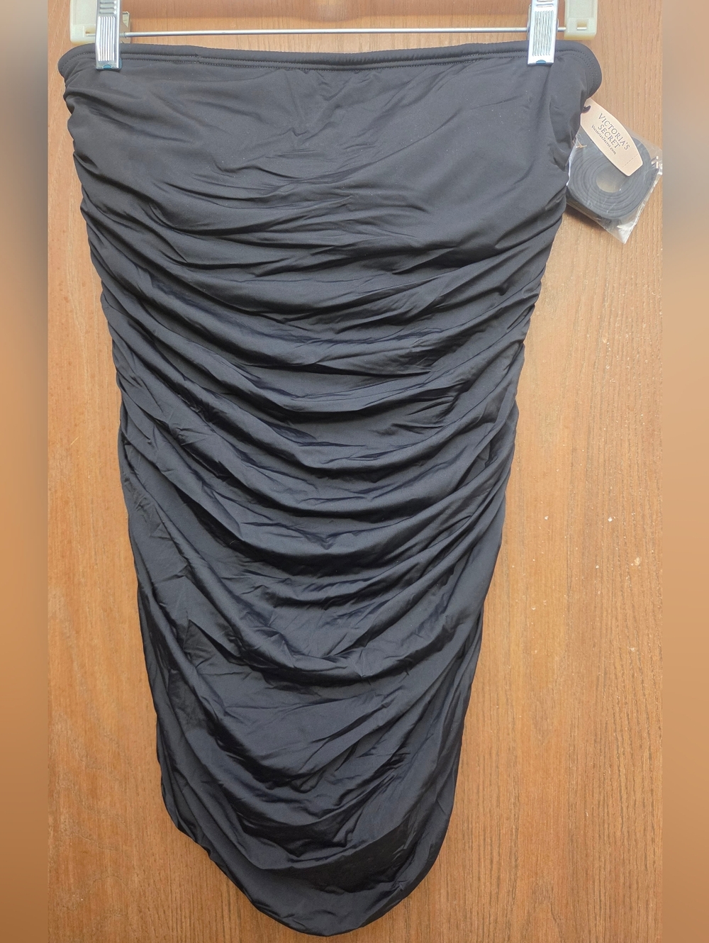 Victoria's Secret Black Ruched One-Piece Swimsuit